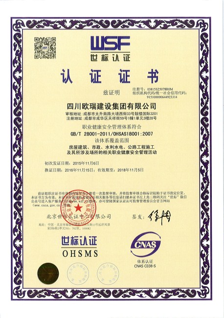 乐虎游戏集团世标认证HSMS